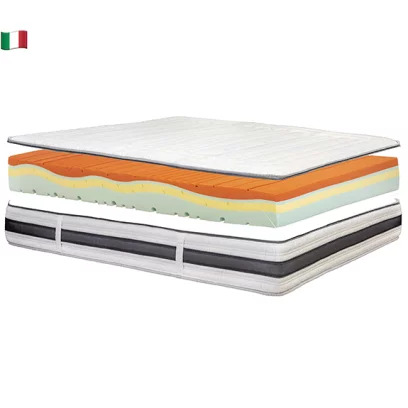 Матрац ортопедичний 200*200 безпружинний memory foam, White