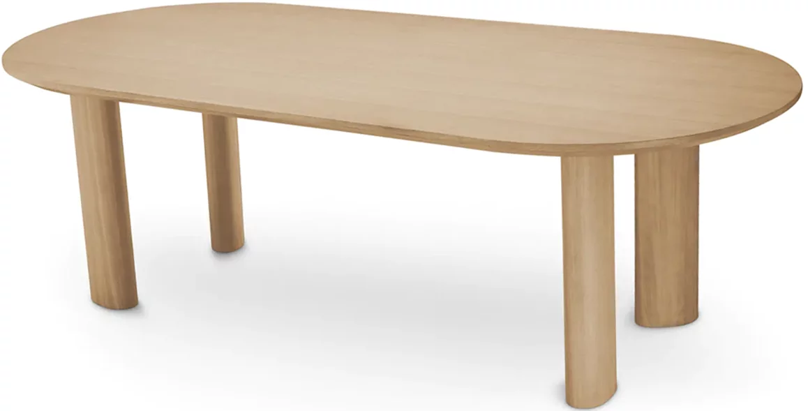 Стіл обідній 240 см, 10-місний, Natural oak veneer