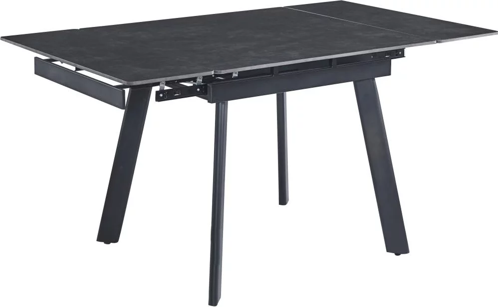 Стіл обідній розкладний 4-6 місць 90 см, Dark grey ceramic made in italy
