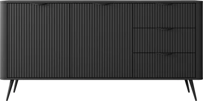 Буфет дводверний, Black ribbed