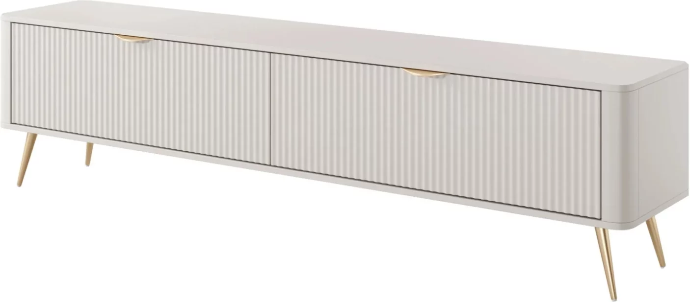Тумба tv 2 шафки 200 см, Beige ribbed