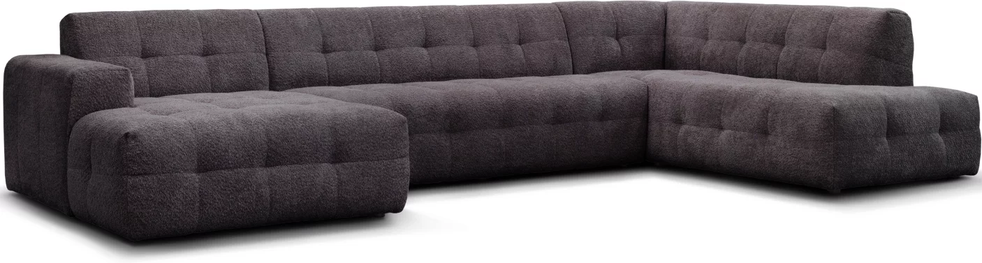 Диван кутовий 5-місний п-розкладний, Graphite soft fabric