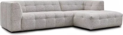 Диван кутовий 4-місний з правим шезлонгом, Greige chenille