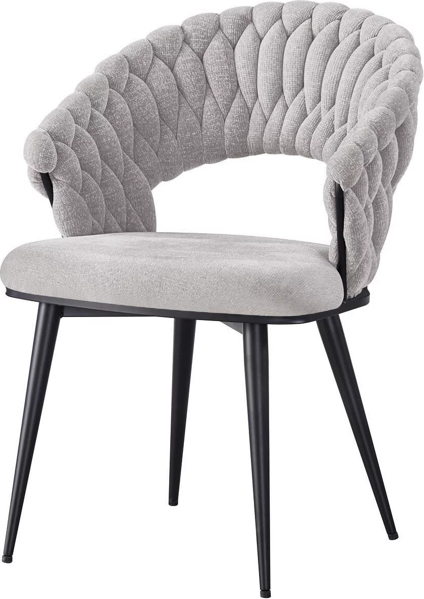 Cтілець обідній з підлокітниками , Marble linen white base