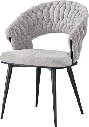 Cтілець обідній з підлокітниками , Marble linen white base