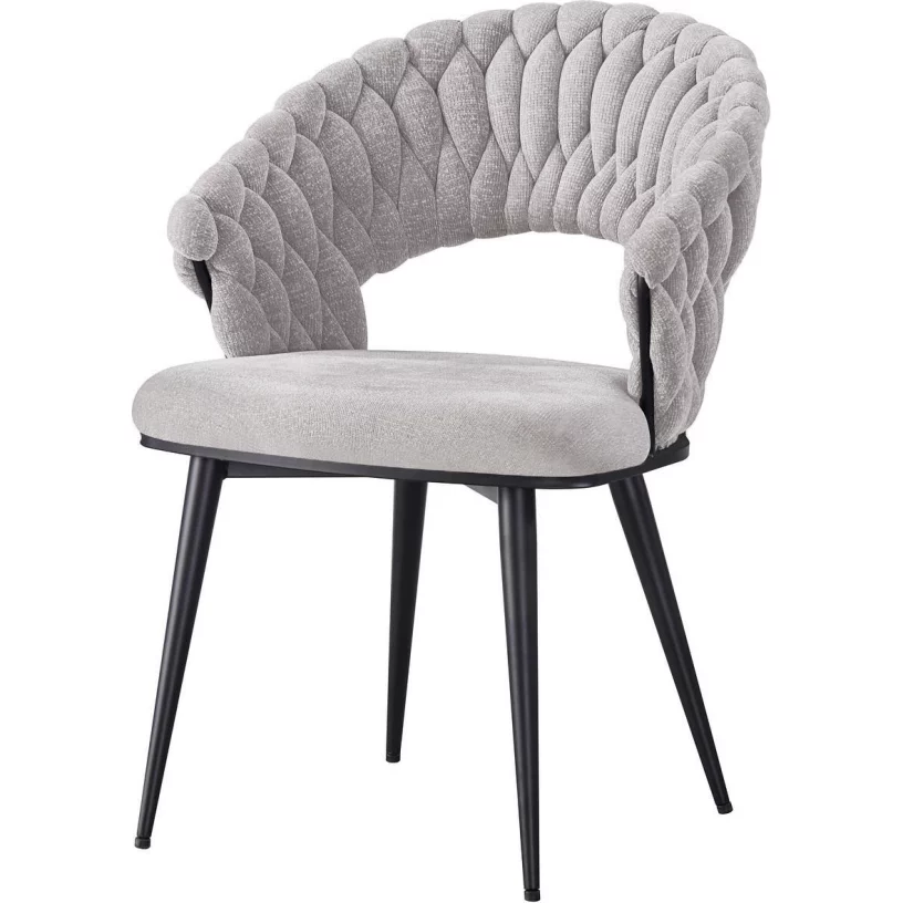 Cтілець обідній з підлокітниками , Marble linen white base