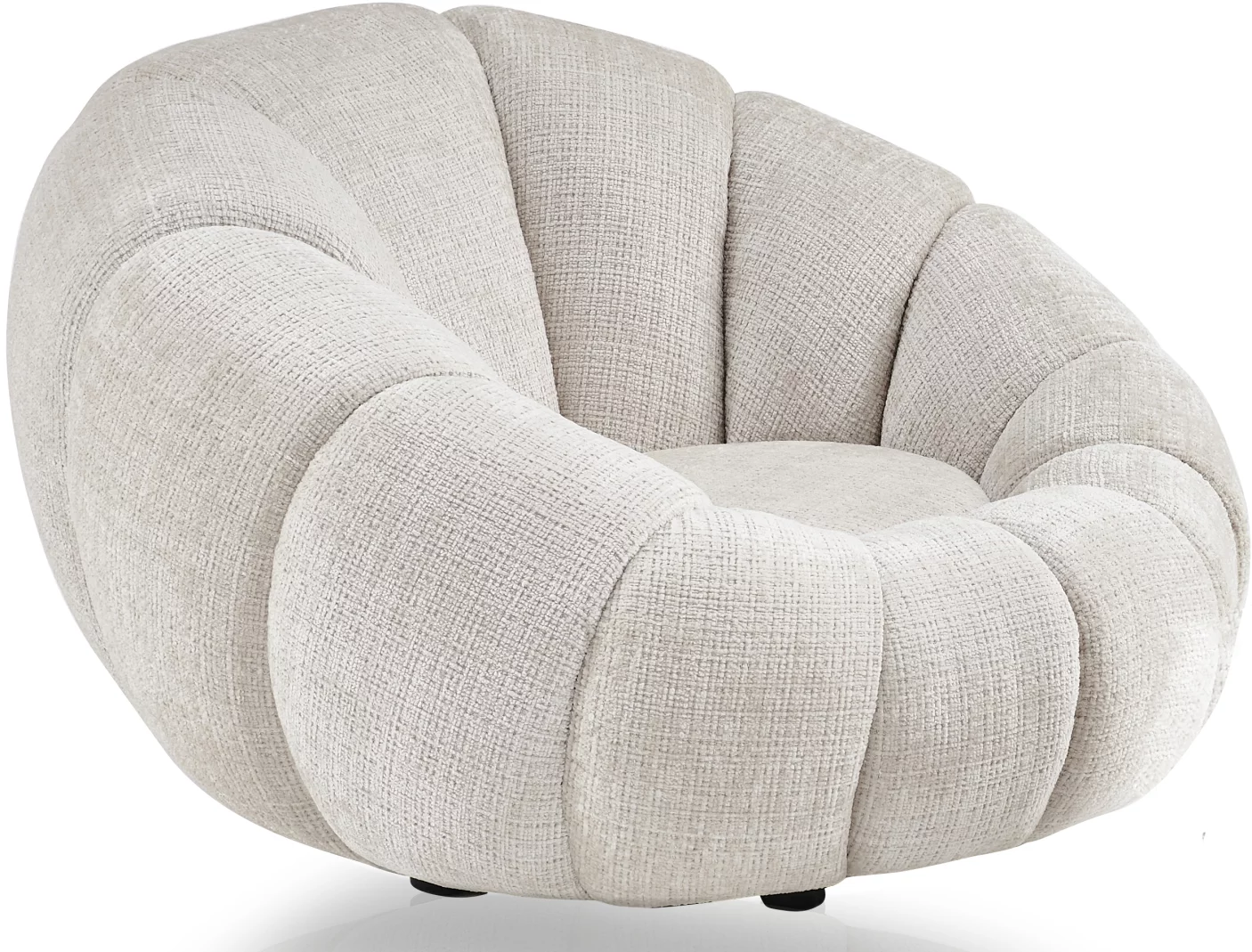 Крісло поворотне 360°, Beige chenille