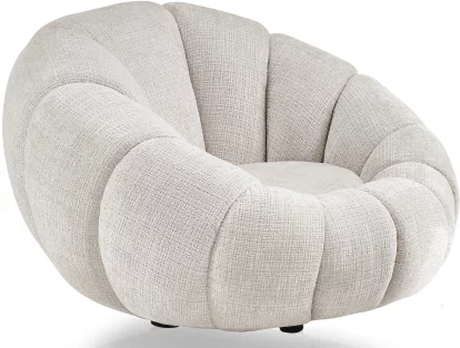 Крісло поворотне 360°, Beige chenille