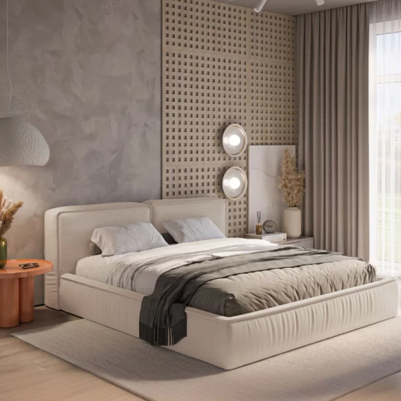 Ліжко 180*200 з підйомним механізмом, Birch velvet