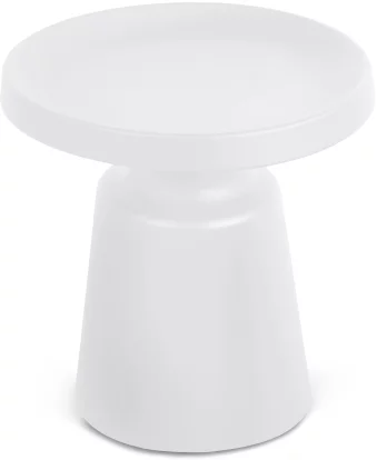 Стіл кавовий 50*50 см, White top white base