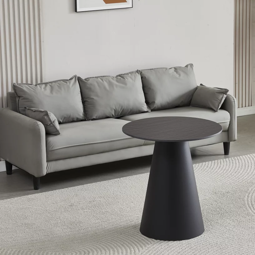 Стіл кавовий 60*60 cm, Black top black base