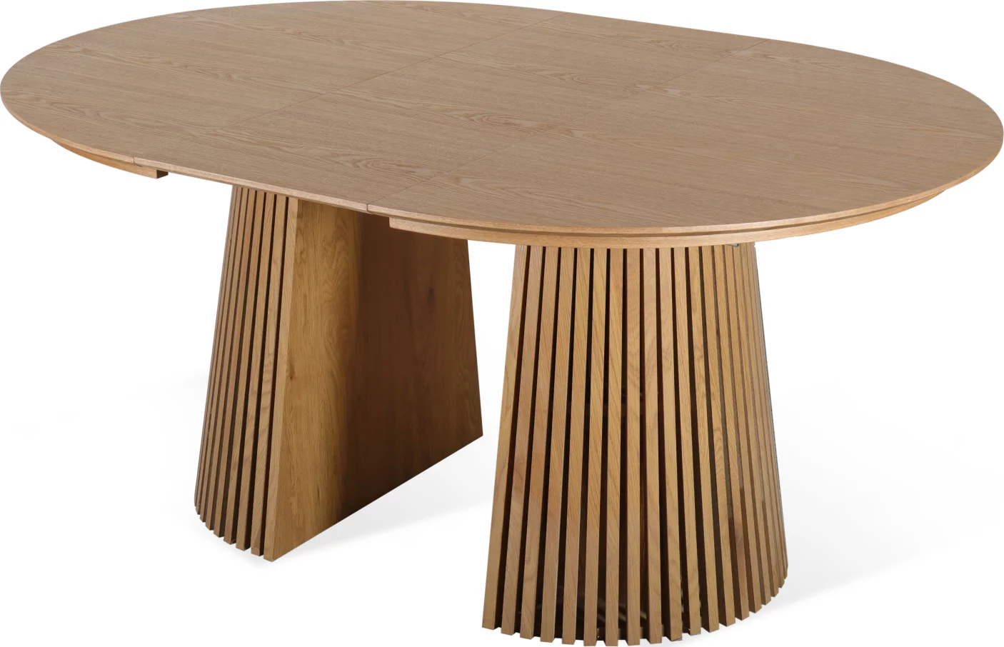 Стіл обідній розкладний 4-10 місць 120-160-200 см, Brown nature wood