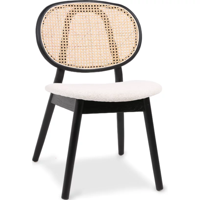 Стілець обідній , Savanna beige black wood