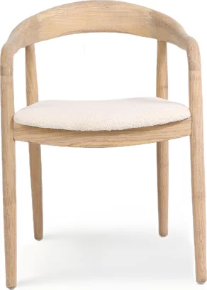 Cтілець обідній з підлокітниками , Savanna beige natural wood
