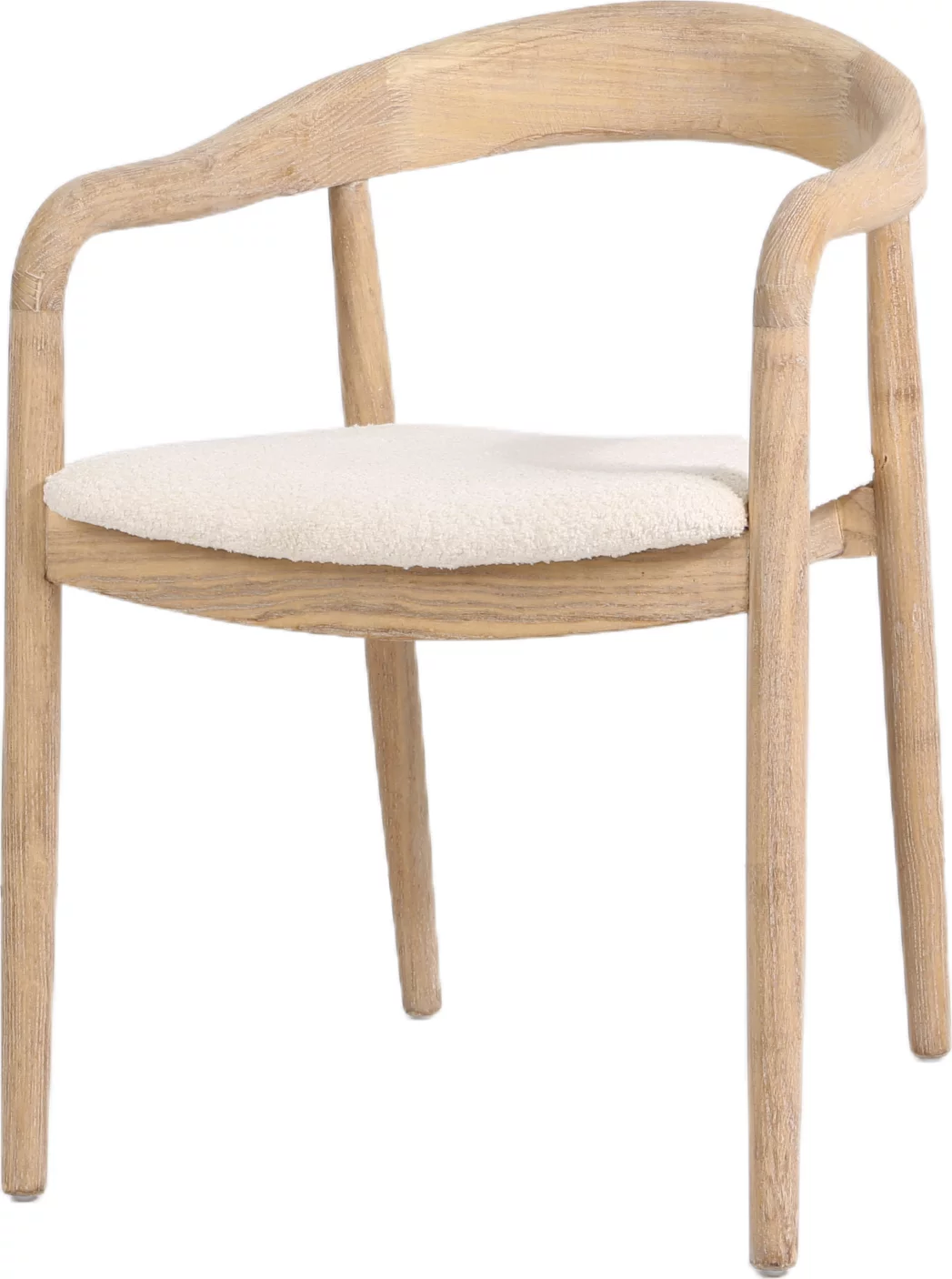 Cтілець обідній з підлокітниками , Savanna beige natural wood