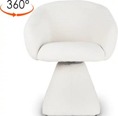 Cтілець обідній з підлокітниками поворотний 360°, Savanna beige