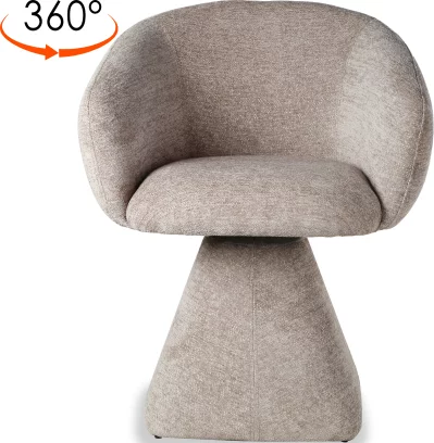 Cтілець обідній з підлокітниками поворотний 360°, Pitch chic