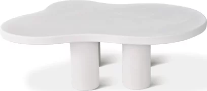 Стіл кавовий , White top white base