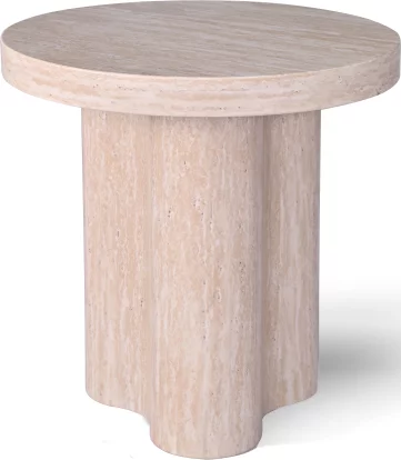 Стіл кавовий 50 см, Travertine top and base
