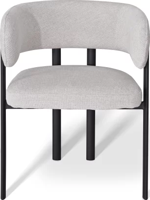 Cтілець обідній з підлокітниками , Marble linen black base