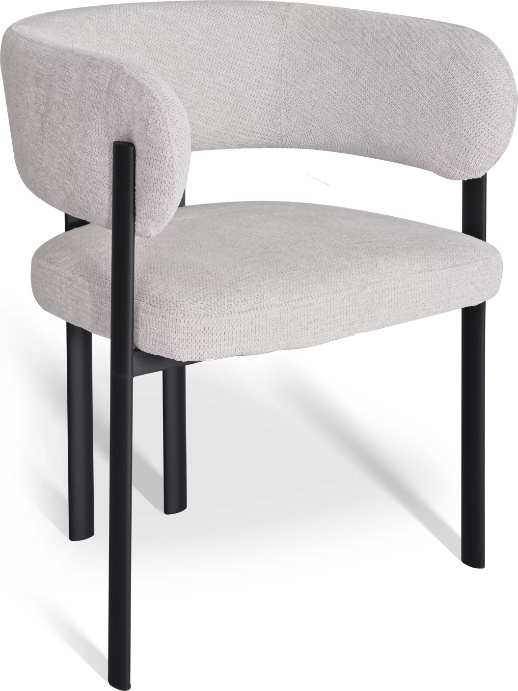 Cтілець обідній з підлокітниками , Marble linen black base