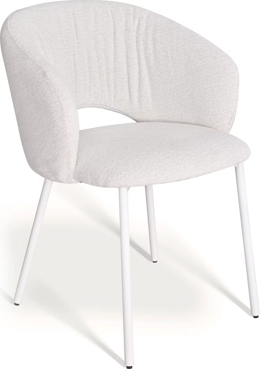 Cтілець обідній з підлокітниками , Savanna beige white base