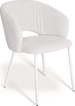 Cтілець обідній з підлокітниками , Savanna beige white base