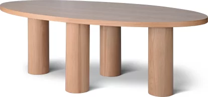 Стіл обідній 10 місць 220 см, Oak nature top and base