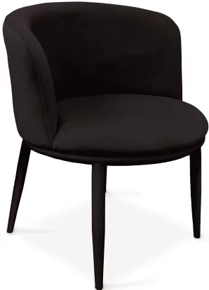 Стілець обідній , Black moon velvet black base