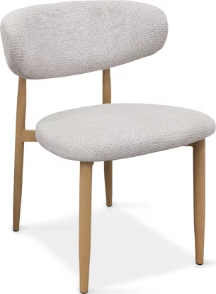 Стілець обідній , Marble linen nature wood base