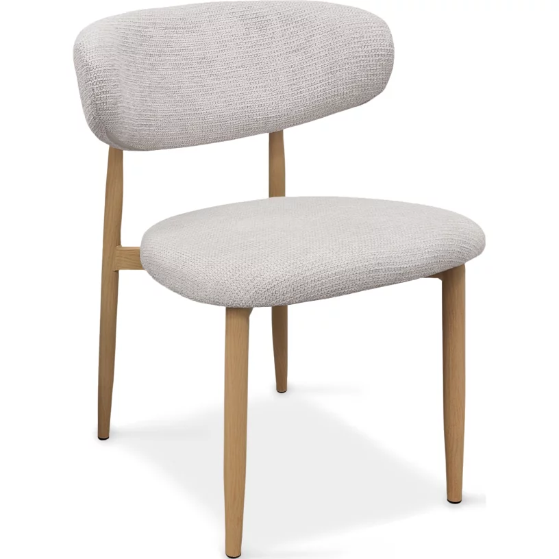 Стілець обідній , Marble linen nature wood base