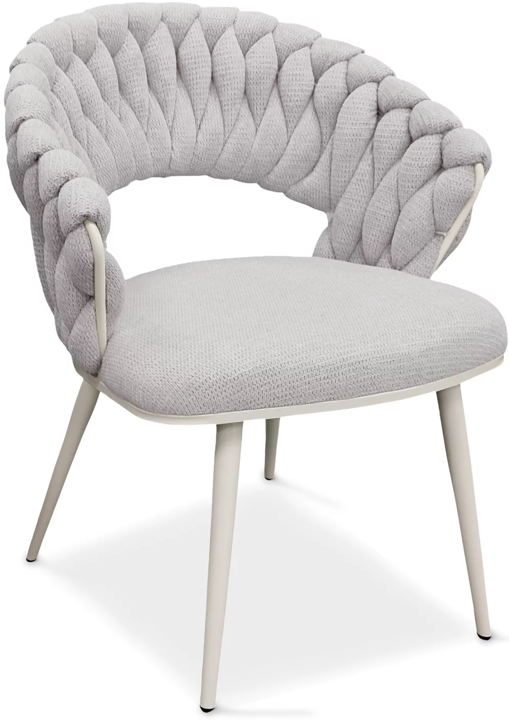 Cтілець обідній з підлокітниками , Marble linen white base