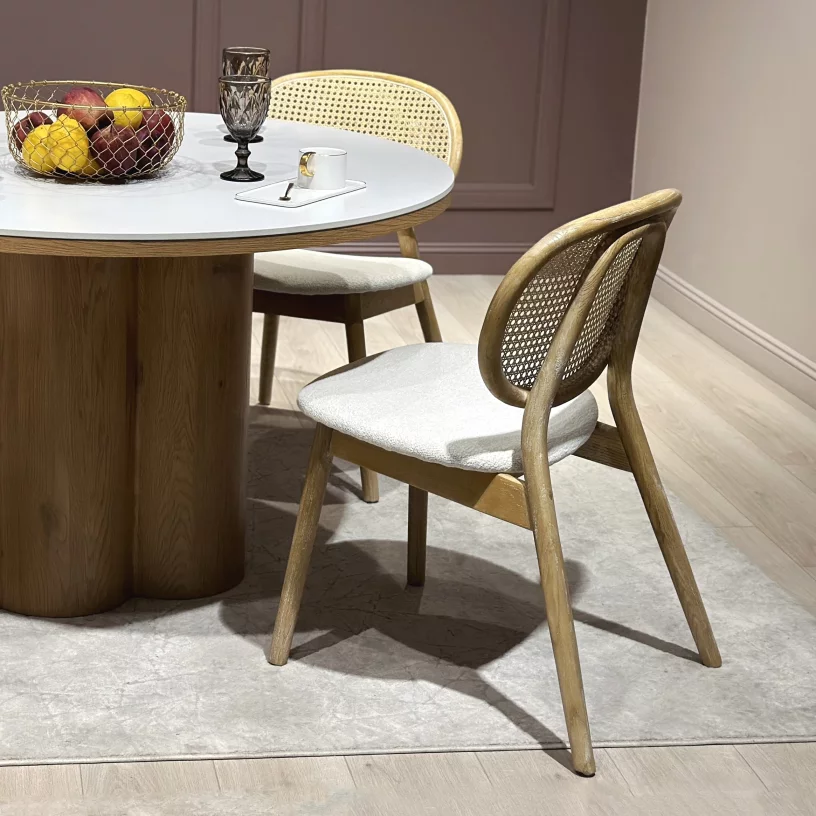Стілець обідній , Savanna beige natural wood