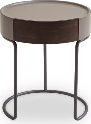 Тумбочка приліжкова 1 ящик , Smoky oak matt stone base