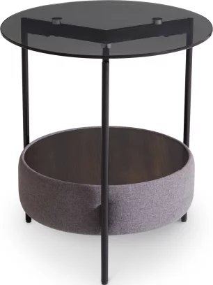 Стіл приставний , Black top black base