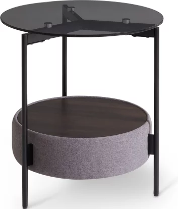 Стіл приставний , Black top black base