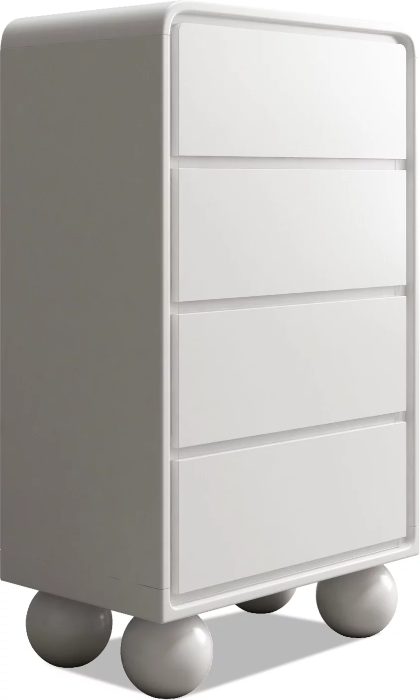 Комод високий , Silk white