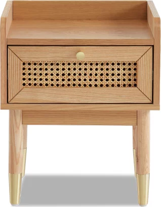 Тумбочка приліжкова 1 шухлядка, Natural wood