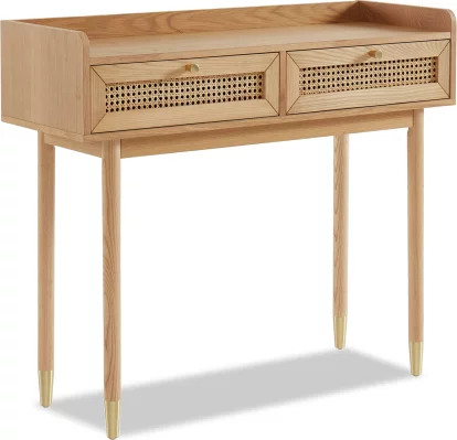 Консольний стіл 2 шухлядки, Natural wood