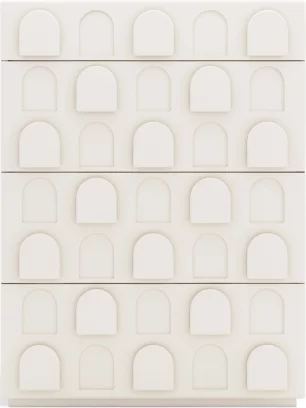 Комод високий , Silk white