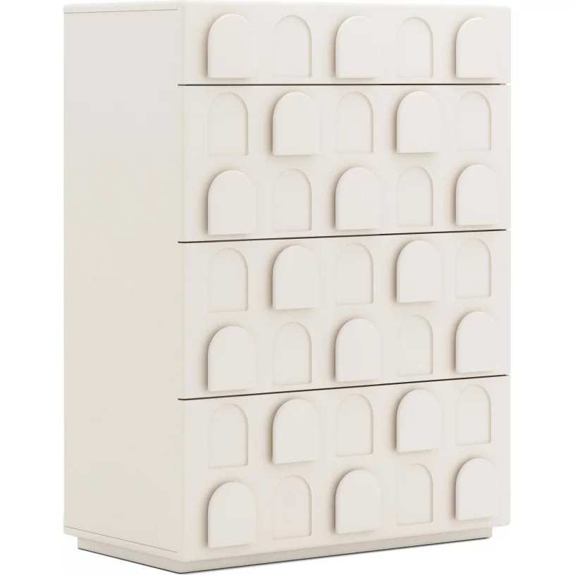Комод високий , Silk white