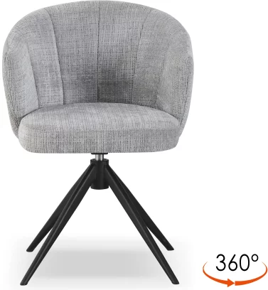 Cтілець обідній з підлокітниками поворотний 360°, Silver breeze charm
