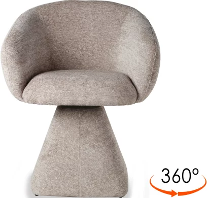 Cтілець обідній з підлокітниками поворотний 360°, Pitch chic