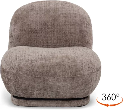 Крісло поворотне 360°, Cream truffle charm