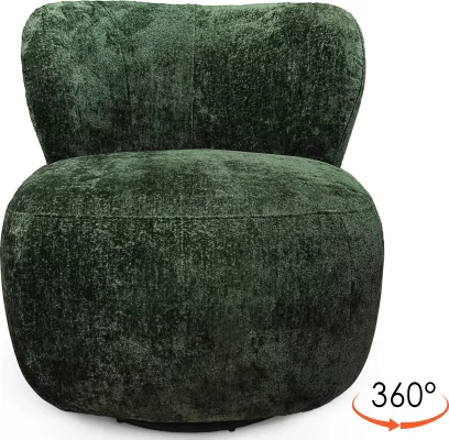 Крісло поворотне 360°, Teal fabric