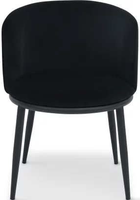 Стілець обідній , Black moon velvet black base