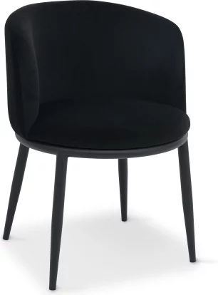 Стілець обідній , Black moon velvet black base