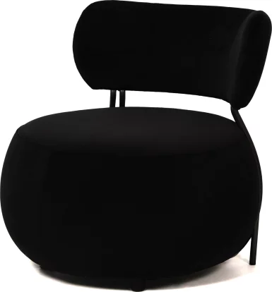 Крісло , Black moon velvet black feet