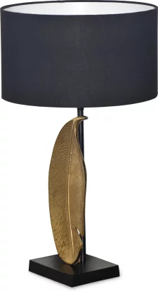 Лампа настільна , Gold finish black marble base