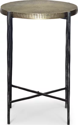 Стіл журнальний , Brass antique top black base